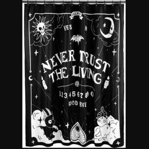 Killstar Never Trust The Living Shower Curtain